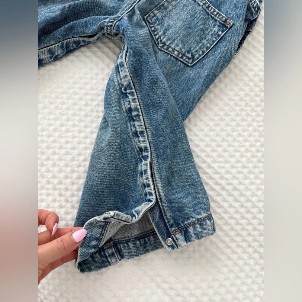 Baby Gap Wide Leg Denim Overalls 3T Toddler Girl
